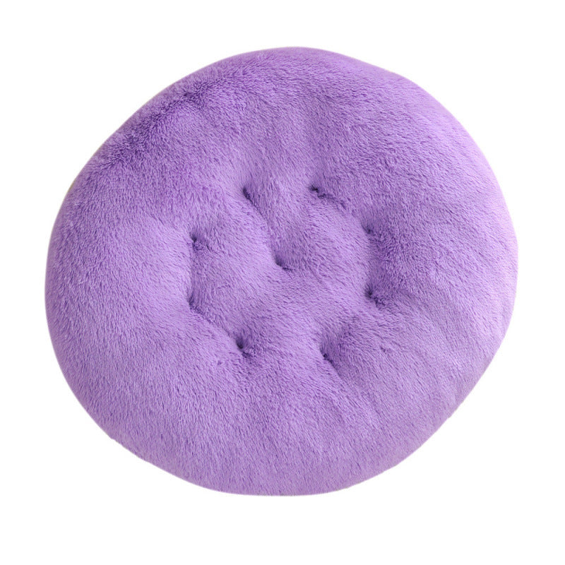 Round Pet Mat Dog Bed Plush Warm Sleep Dog Bed