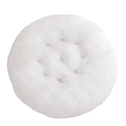 Round Pet Mat Dog Bed Plush Warm Sleep Dog Bed
