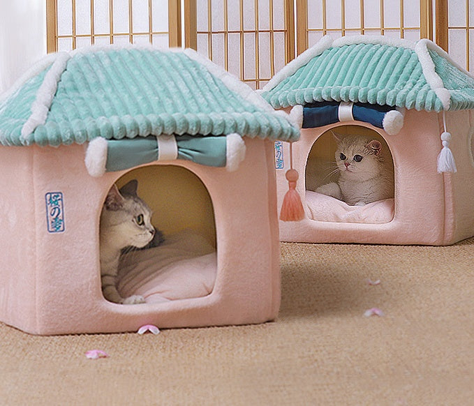 Cat House Removable And Washable Cat Bed Pet Supplies