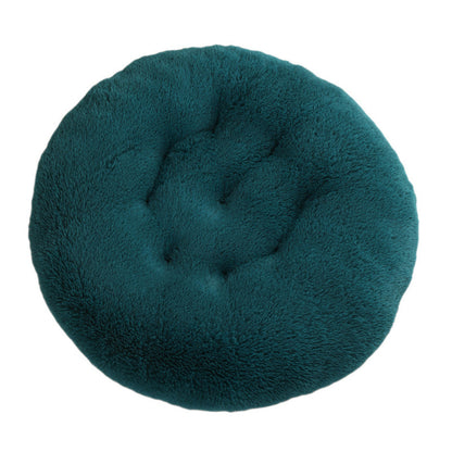 Round Pet Mat Dog Bed Plush Warm Sleep Dog Bed