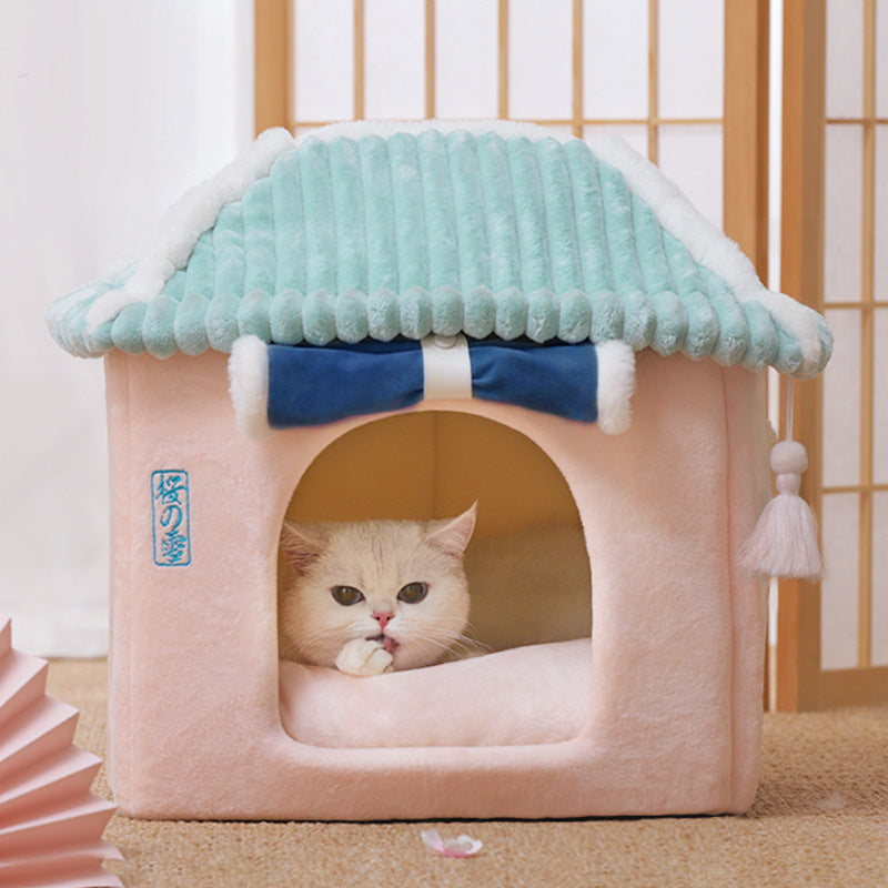 Cat House Removable And Washable Cat Bed Pet Supplies