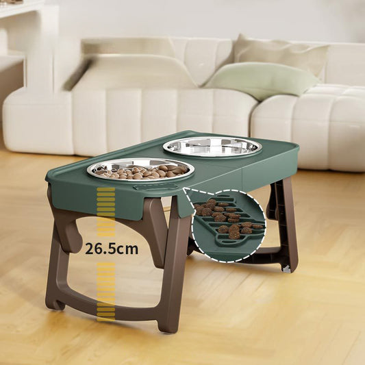 Folding Bowl For Eating High Feet For Pets Bowl With Non-slip