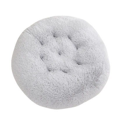 Round Pet Mat Dog Bed Plush Warm Sleep Dog Bed