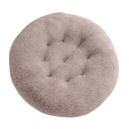 Round Pet Mat Dog Bed Plush Warm Sleep Dog Bed