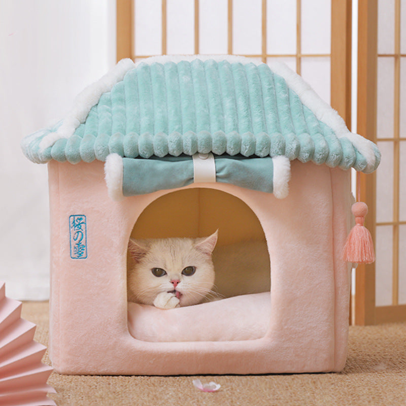 Cat House Removable And Washable Cat Bed Pet Supplies